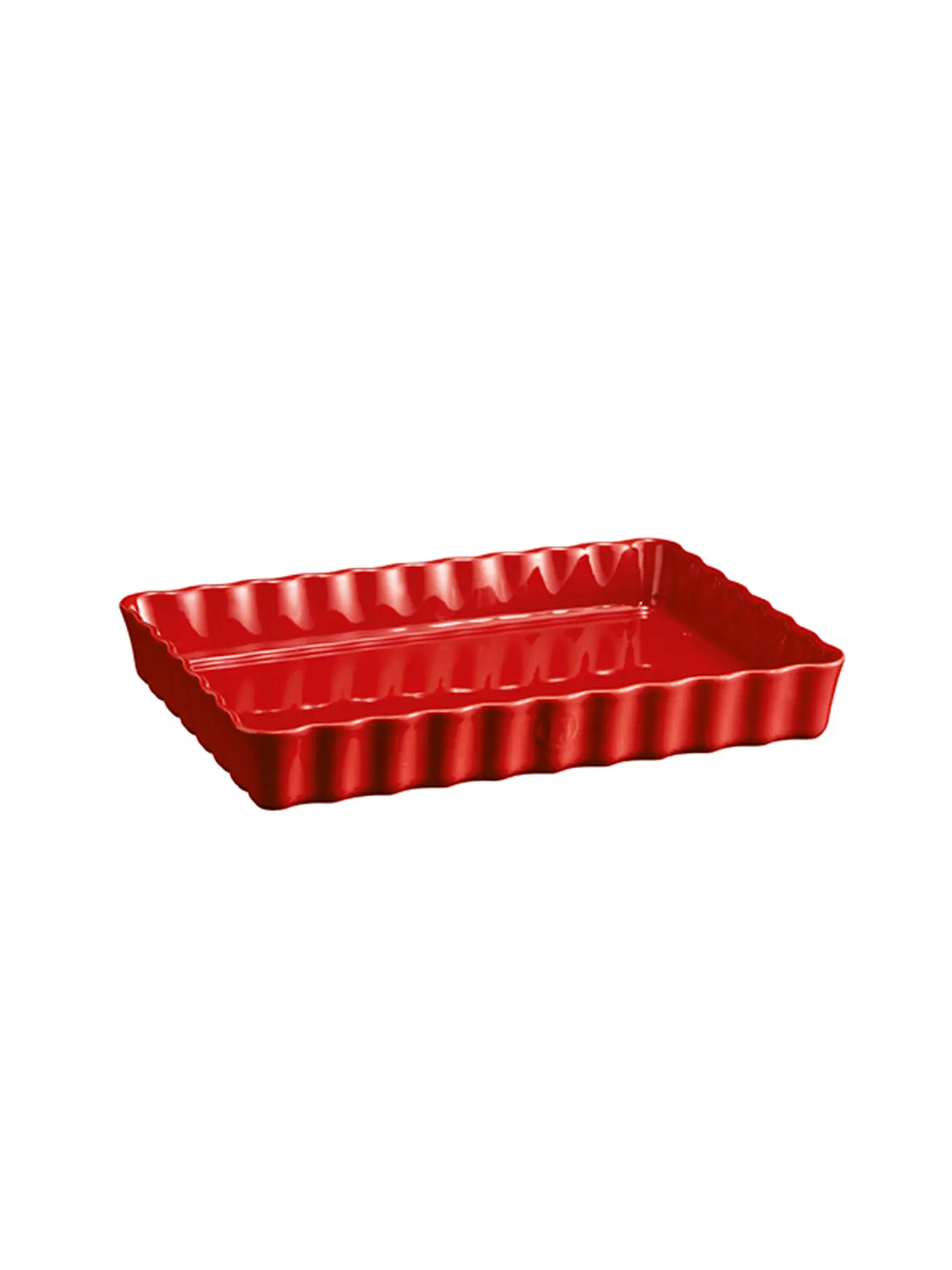 EMILE HENRY | Tarteform eckig 24x34cm Dunkelrot | 
